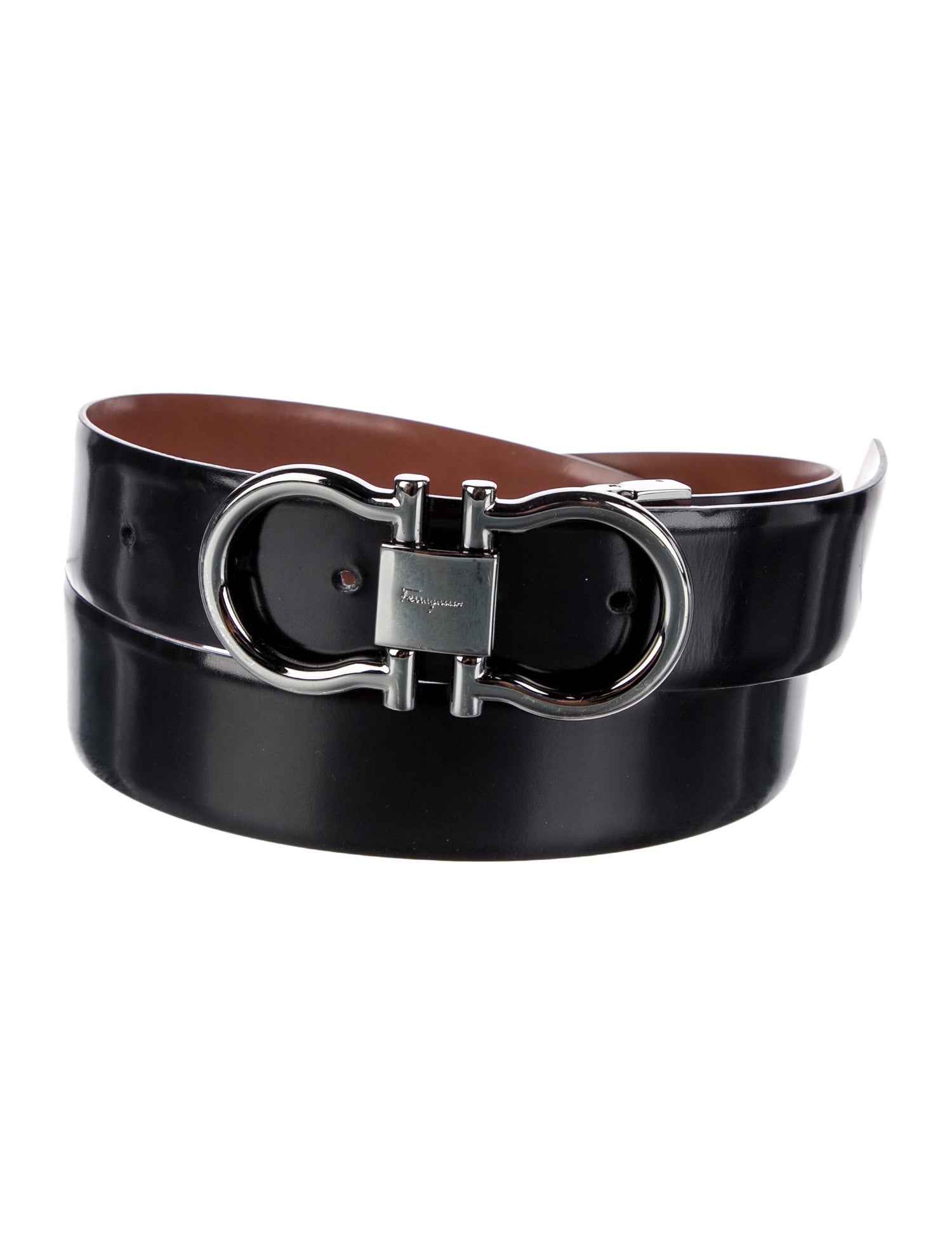 Ferragamo Reversible Gancini Logo Belt