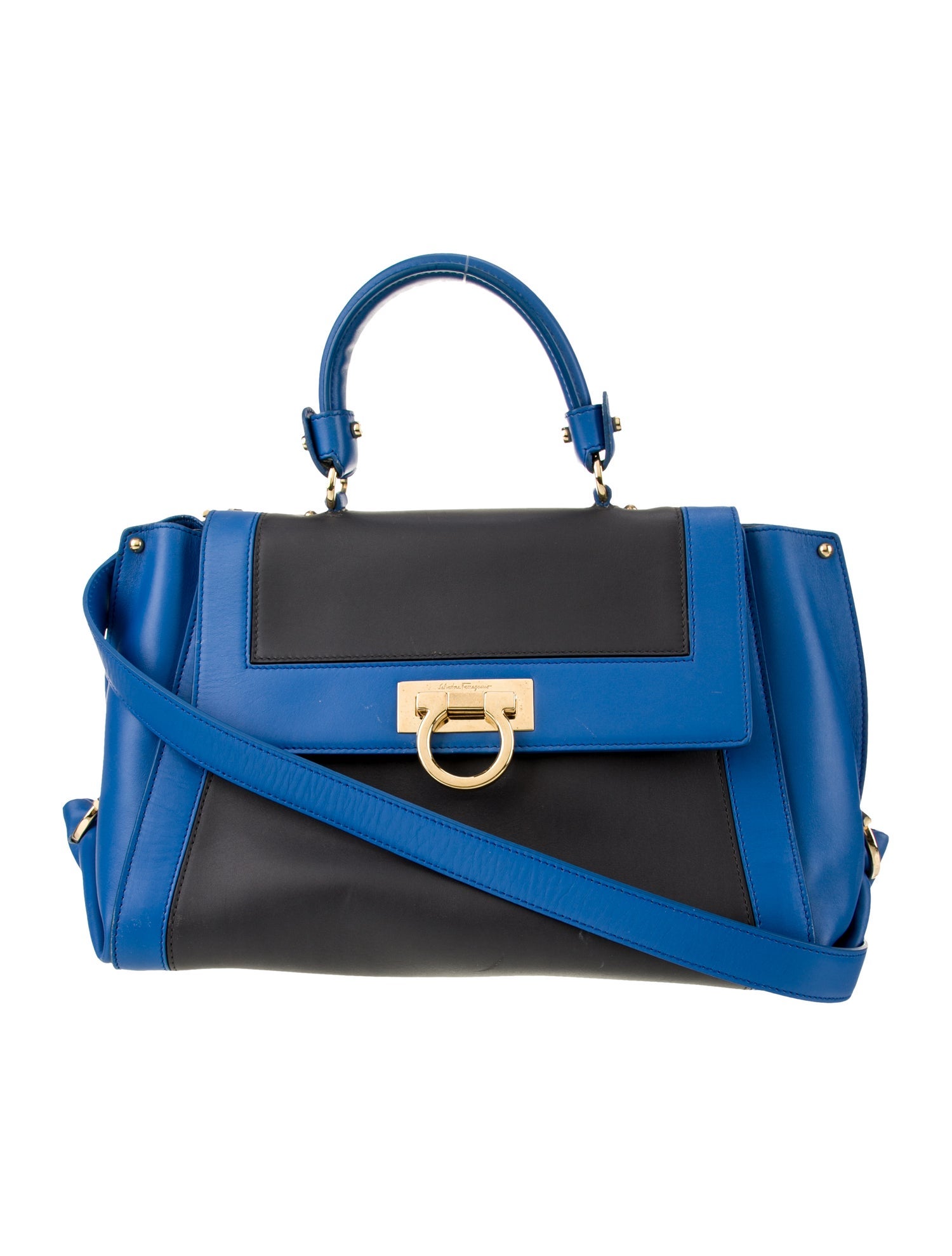 Ferragamo Leather Top Handle Bag