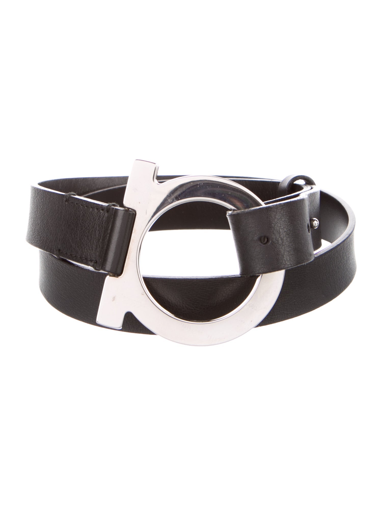 Ferragamo Skinny Leather Waist Belt