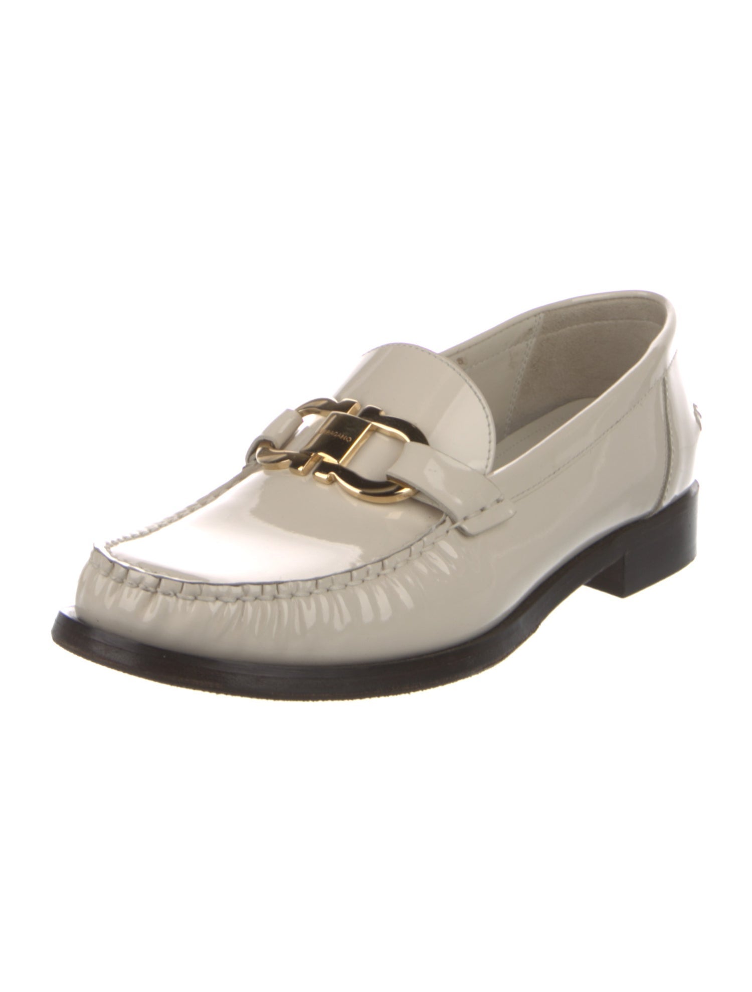 Ferragamo Vara Bow Accent Leather Loafers