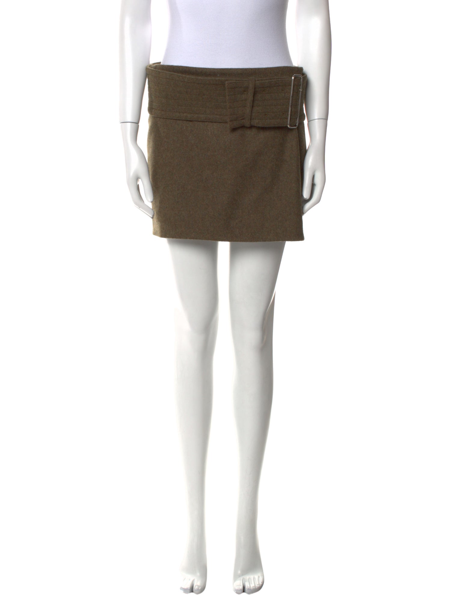 Ferragamo Virgin Wool Mini Skirt
