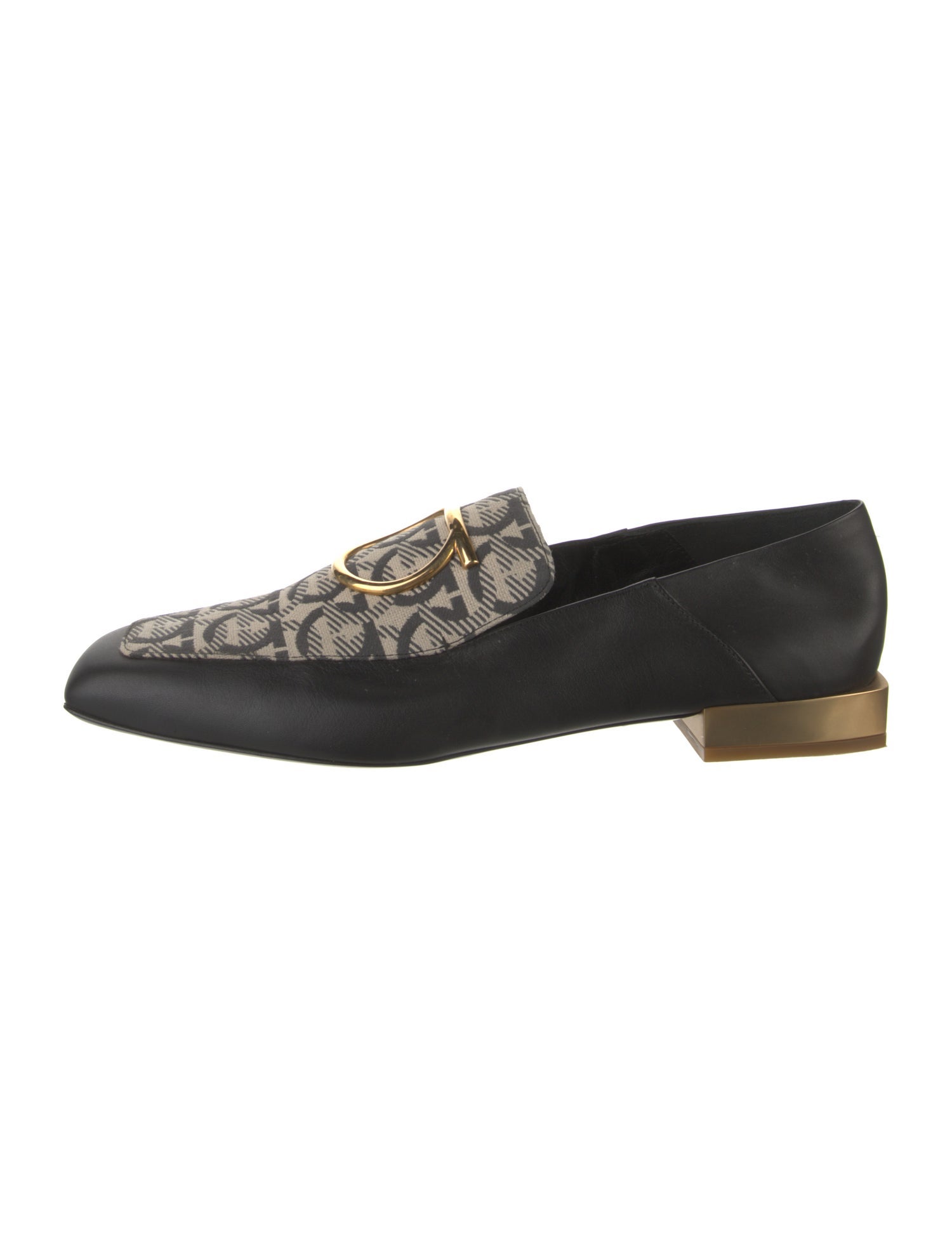 Ferragamo Leather Animal Print Loafers