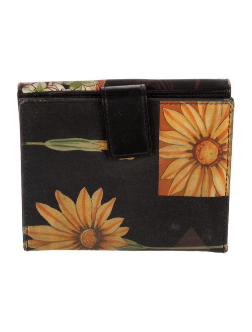 Ferragamo Canvas Printed Compact Wallet