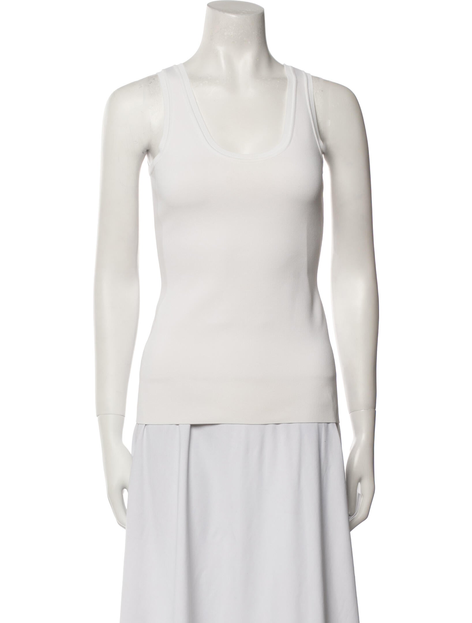 Ferragamo Scoop Neck Sleeveless Top