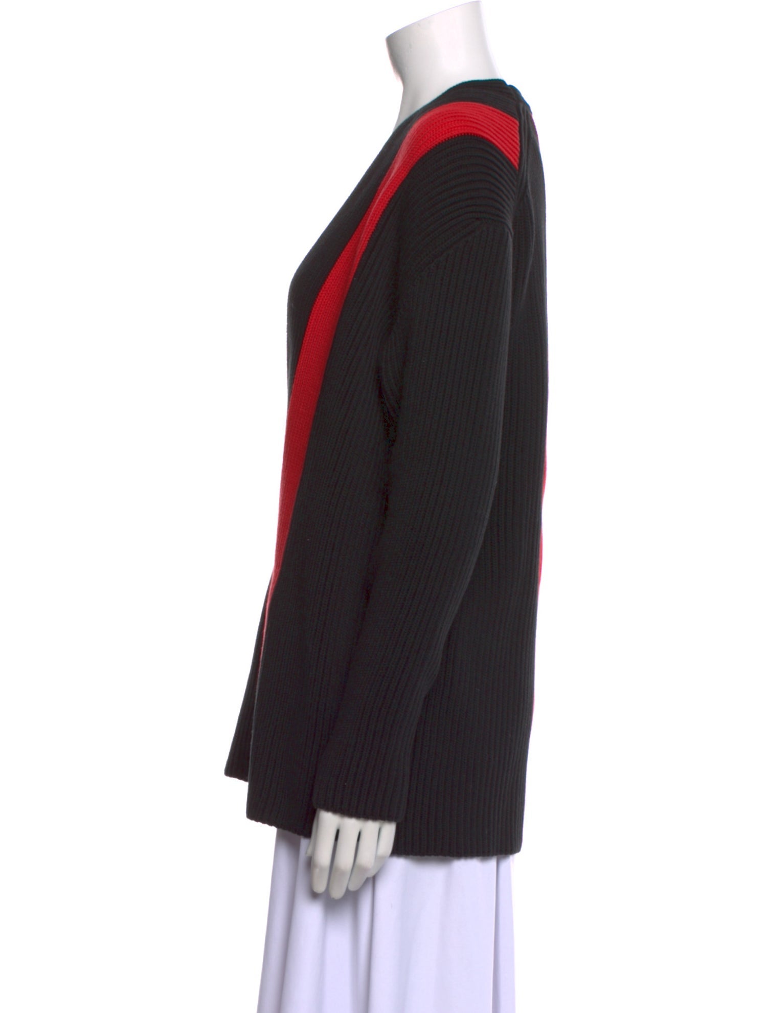 Ferragamo Striped V-Neck Sweater