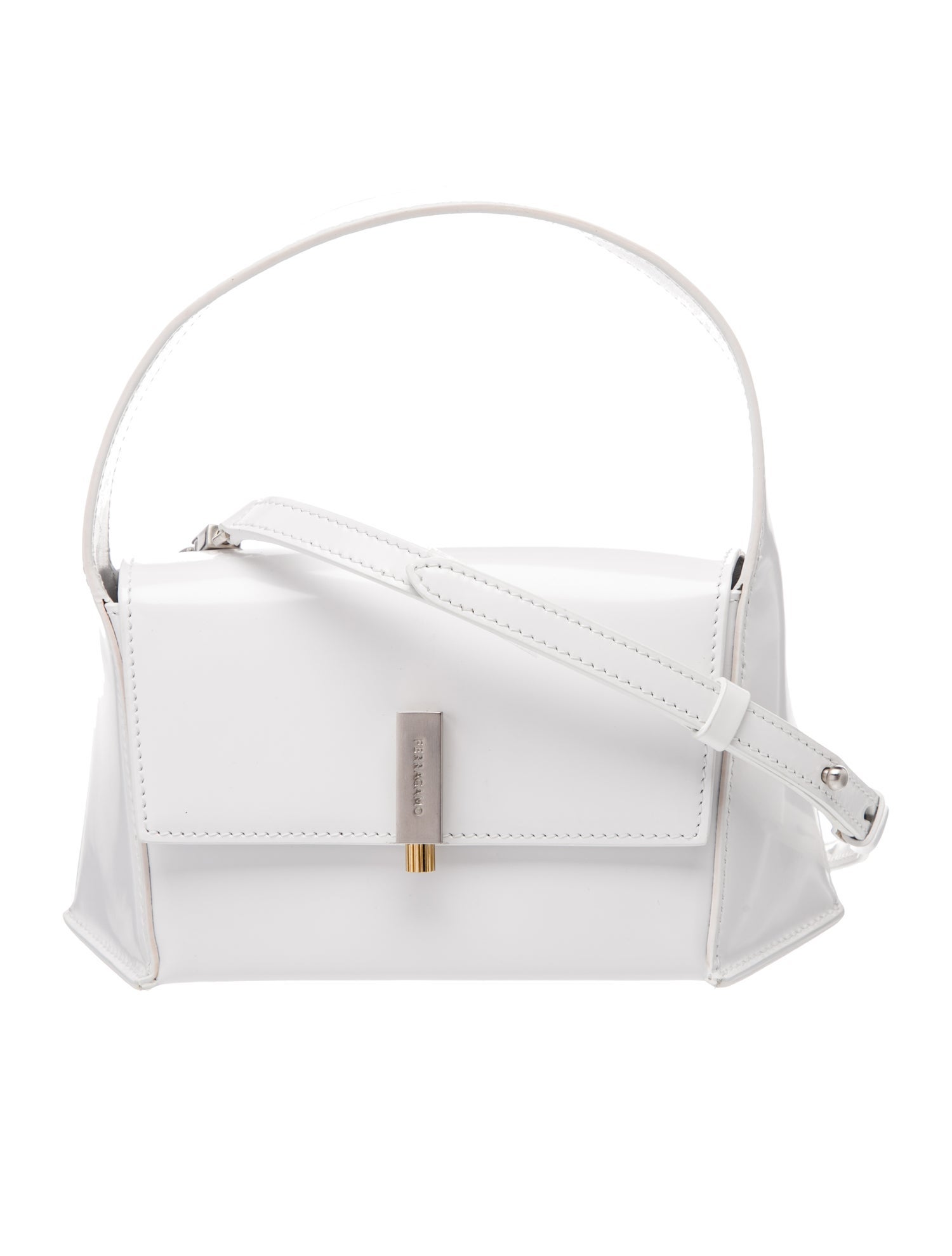 Ferragamo Patent Leather Top Handle Bag