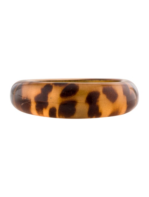 Ferragamo Resin Leopard Print Bangle Bracelet