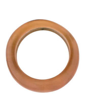 Ferragamo Resin Leopard Print Bangle Bracelet