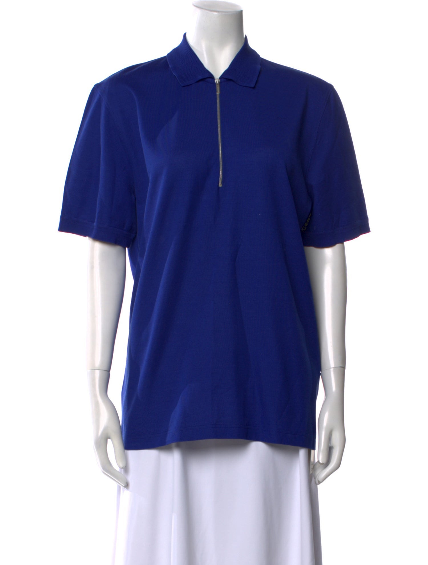 Ferragamo Square Neckline Short Sleeve Polo