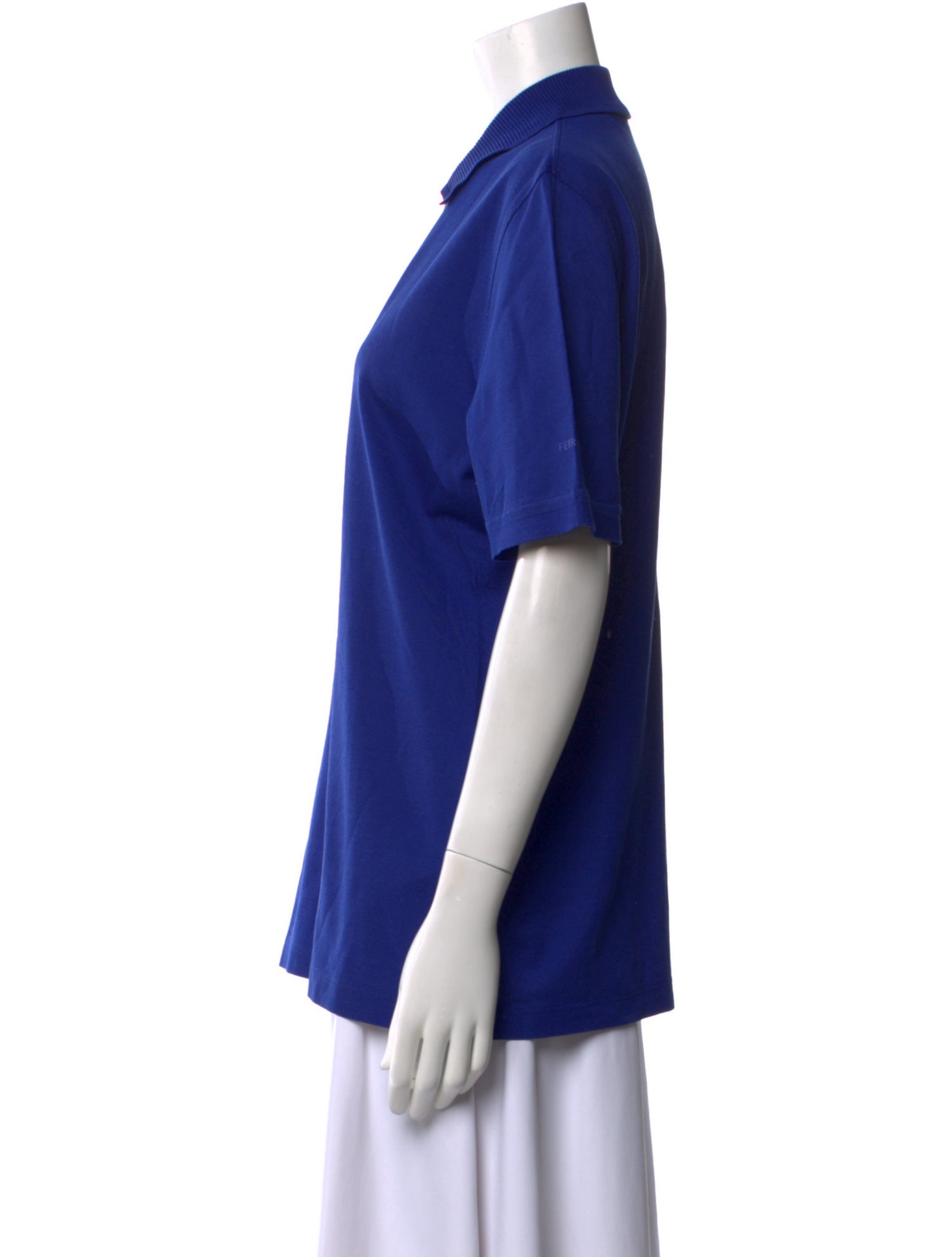 Ferragamo Square Neckline Short Sleeve Polo