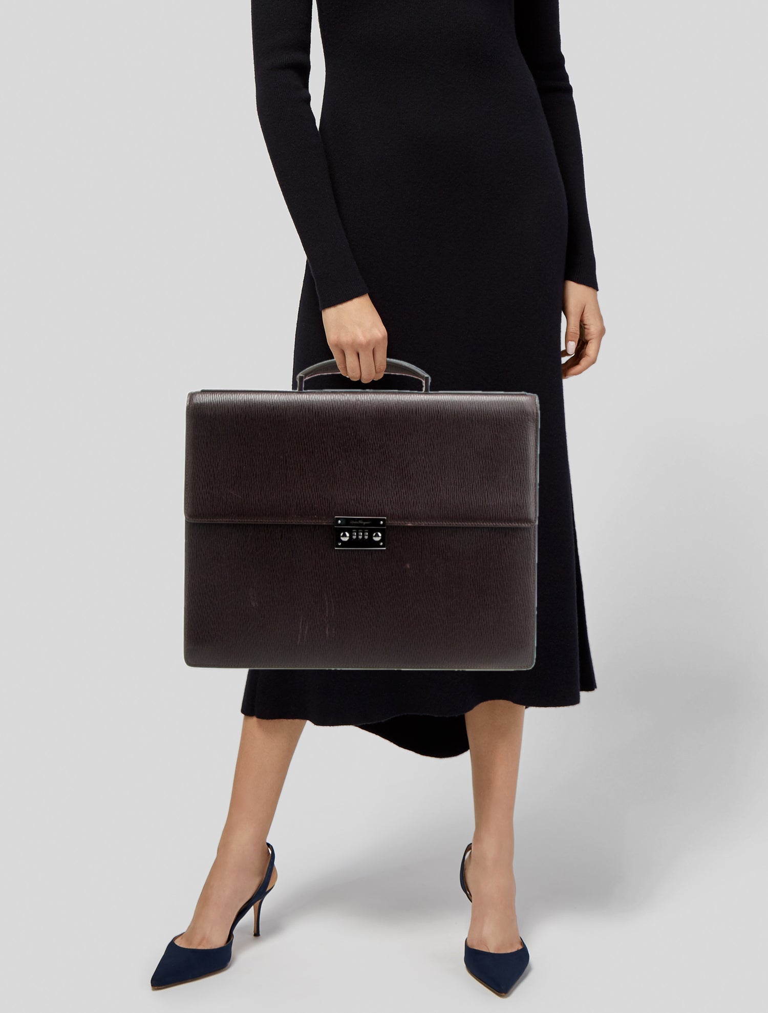 Salvatore Ferragamo Leather Briefcase