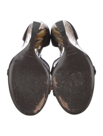 Ferragamo Leather T-Strap Sandals