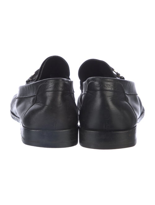 Ferragamo Gancini Logo Leather Loafers