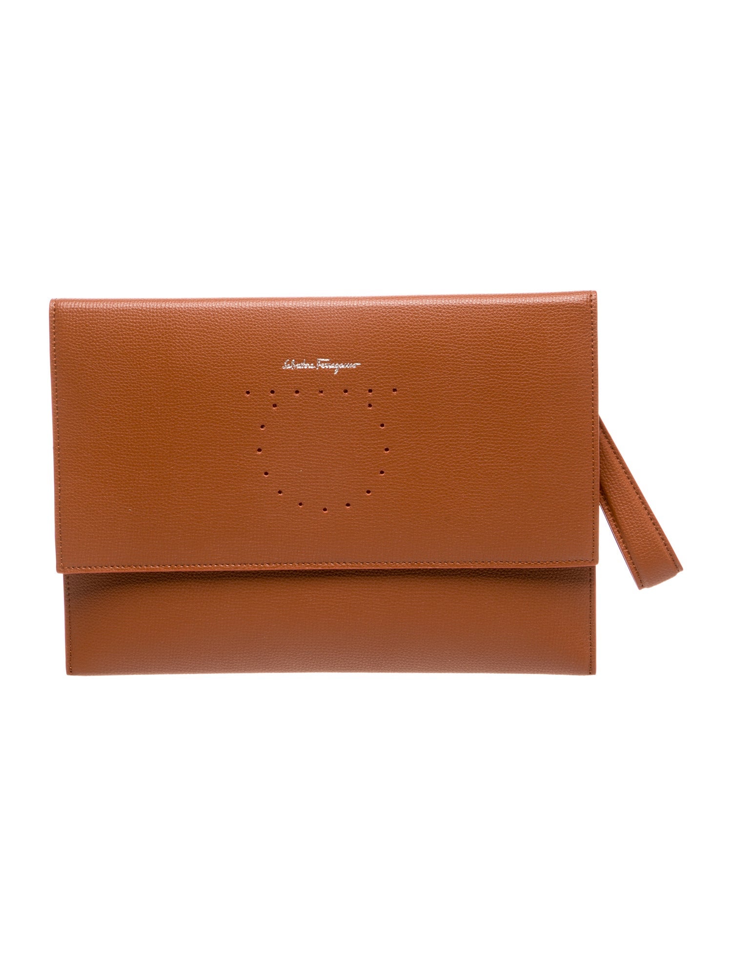 Ferragamo Leather Clutch
