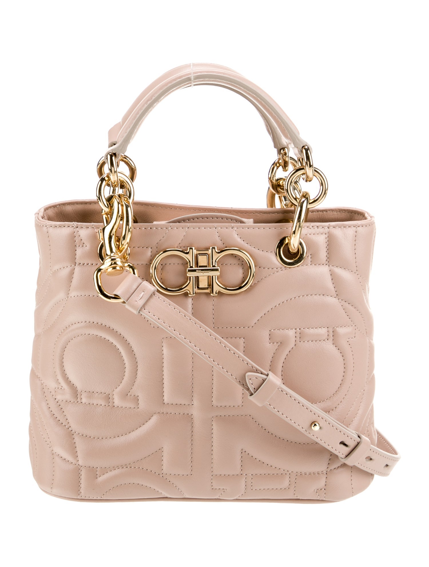 Ferragamo Leather Top Handle Bag