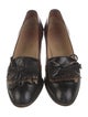 Ferragamo Leather Colorblock Pattern Flats