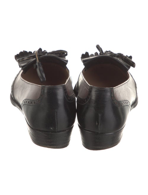 Ferragamo Leather Colorblock Pattern Flats