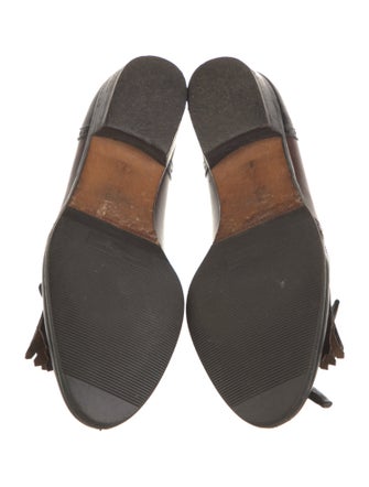 Ferragamo Leather Colorblock Pattern Flats