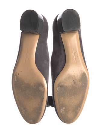 Ferragamo Suede Bow Accents
