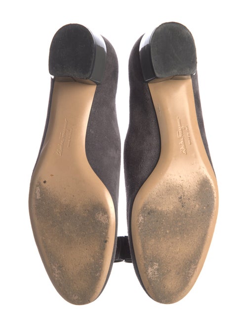 Ferragamo Suede Bow Accents