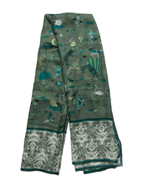 Salvatore Ferragamo Silk Paisley Print Scarf