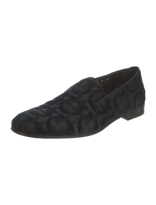 Ferragamo Velvet Printed Loafers