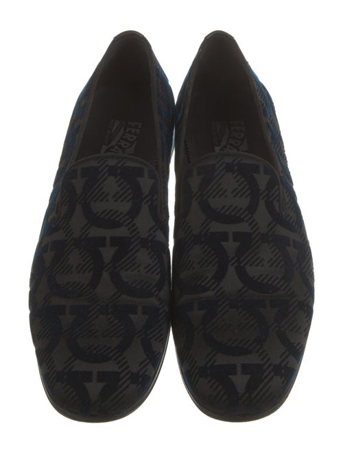 Ferragamo Velvet Printed Loafers