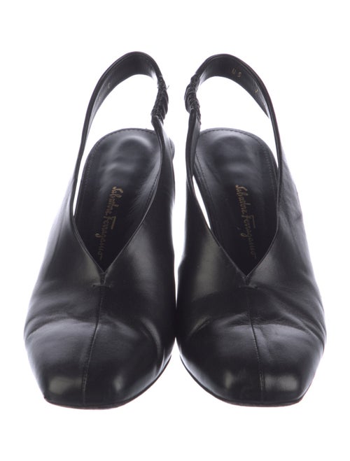 Ferragamo Leather Slingback Pumps