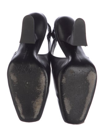Ferragamo Leather Slingback Pumps
