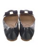 Ferragamo Vara Bow Accent Patent Leather Ballet Flats