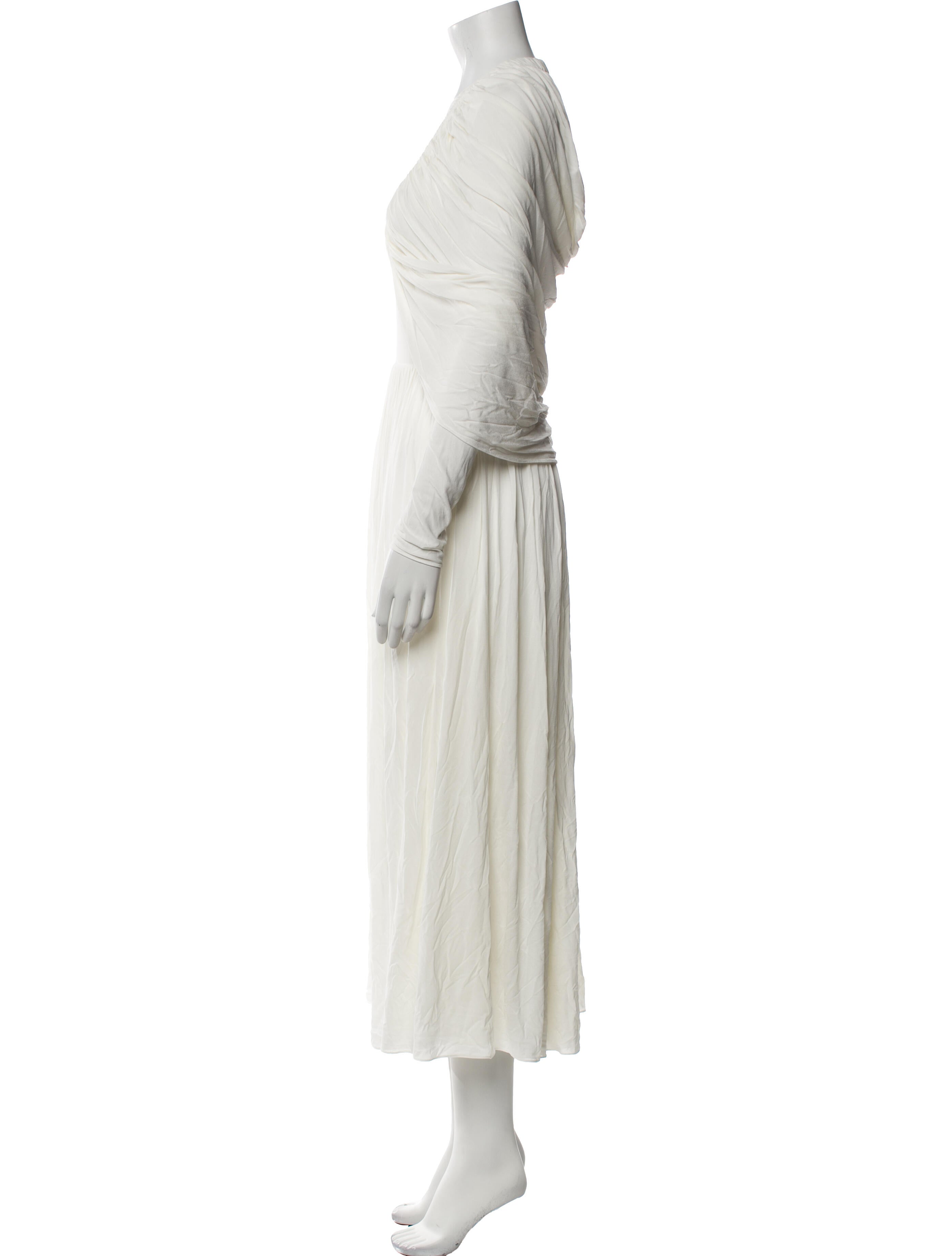 Ferragamo V-Neck Long Dress