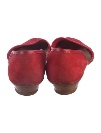 Salvatore Ferragamo Suede D'Orsay Flats