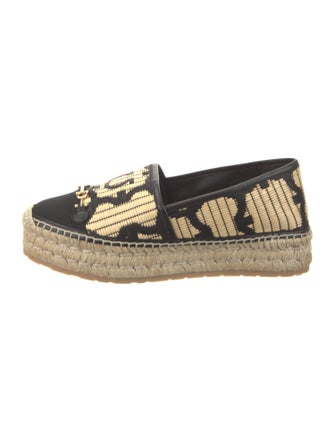 Ferragamo Leather Printed Espadrilles