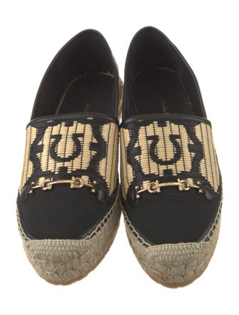 Ferragamo Leather Printed Espadrilles