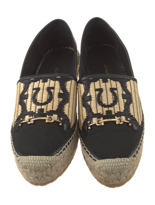 Ferragamo Leather Printed Espadrilles