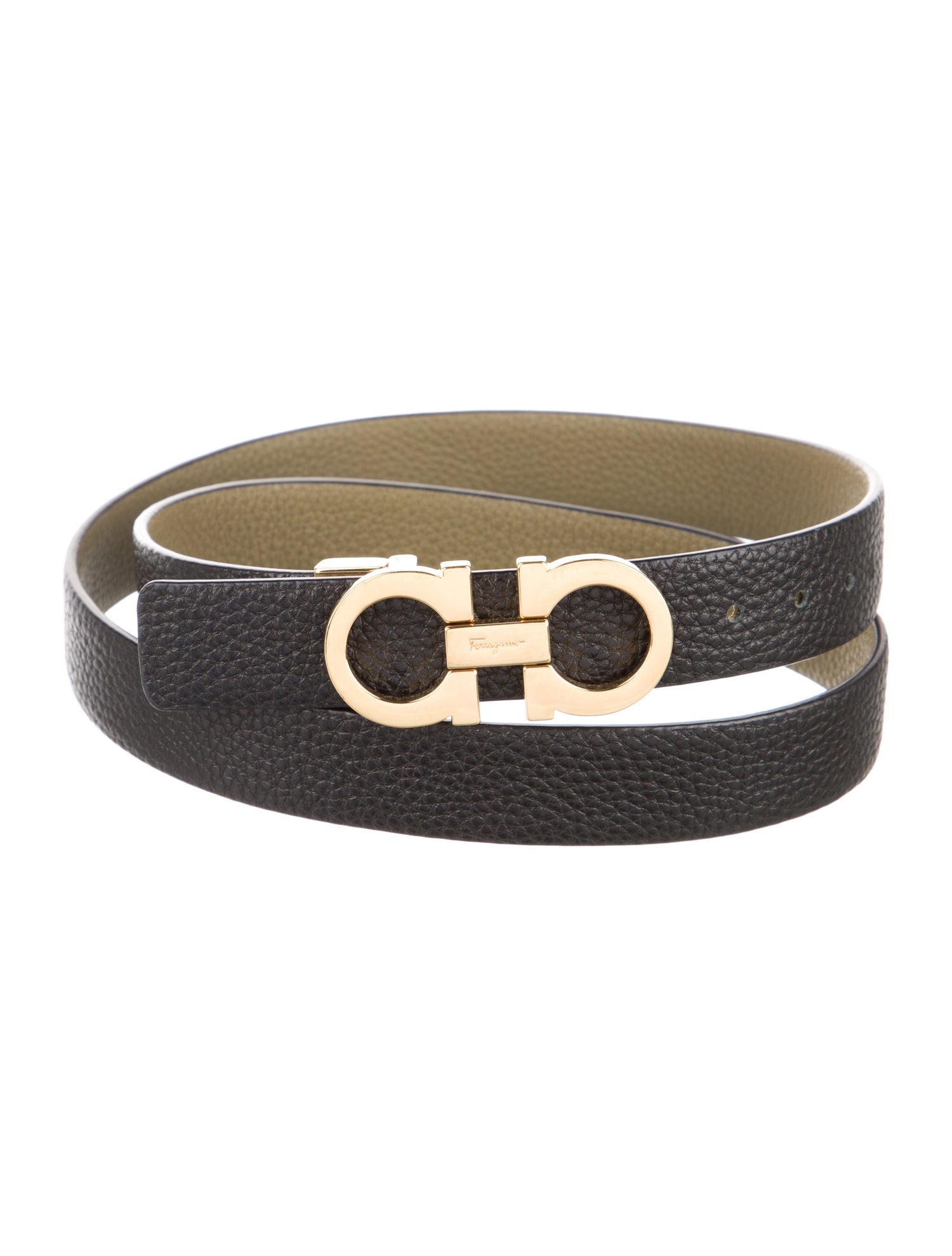 Ferragamo Skinny Leather Belt