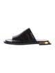 Ferragamo Embossed Leather Slides