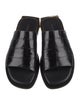 Ferragamo Embossed Leather Slides