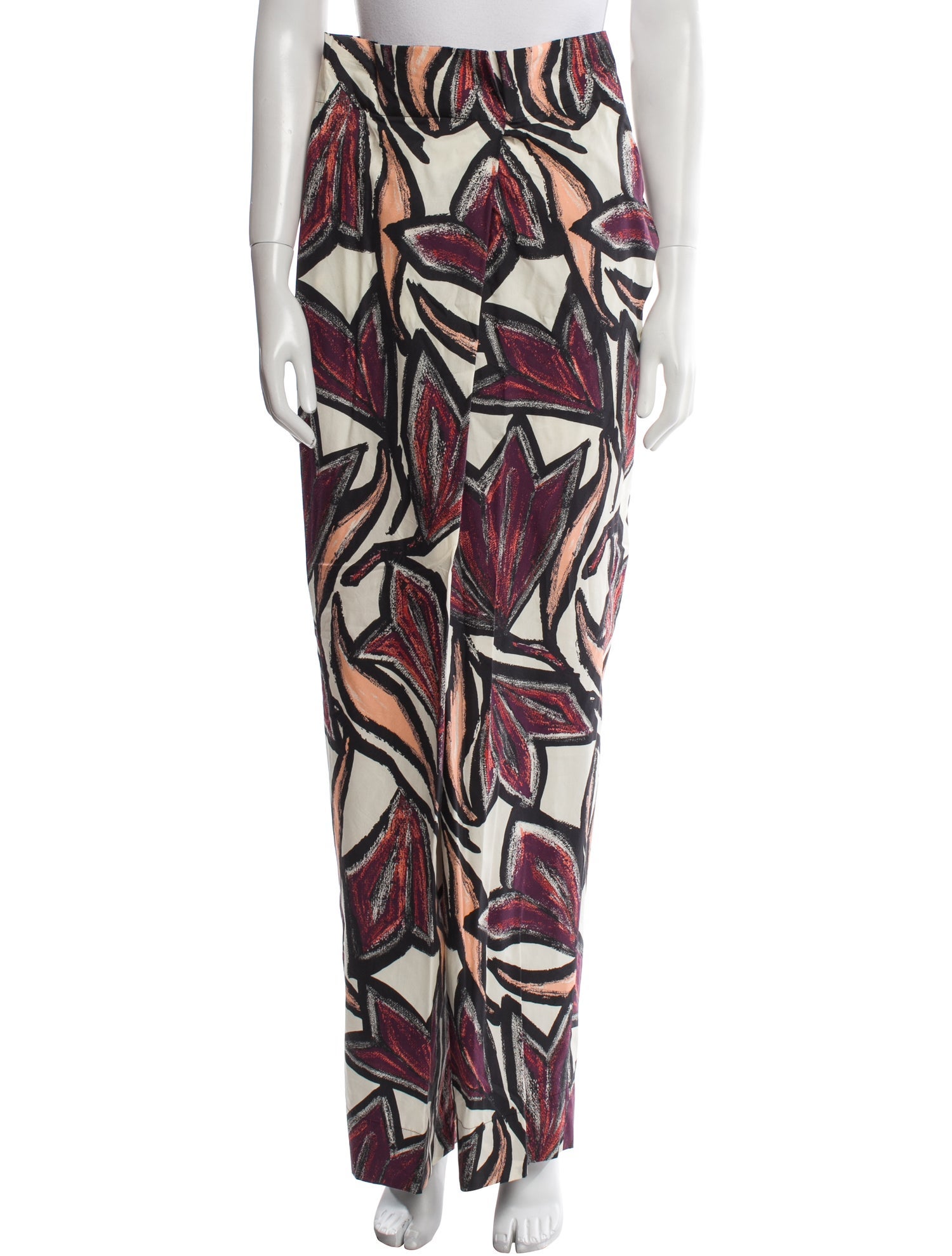 Ferragamo Printed Wide Leg Pants