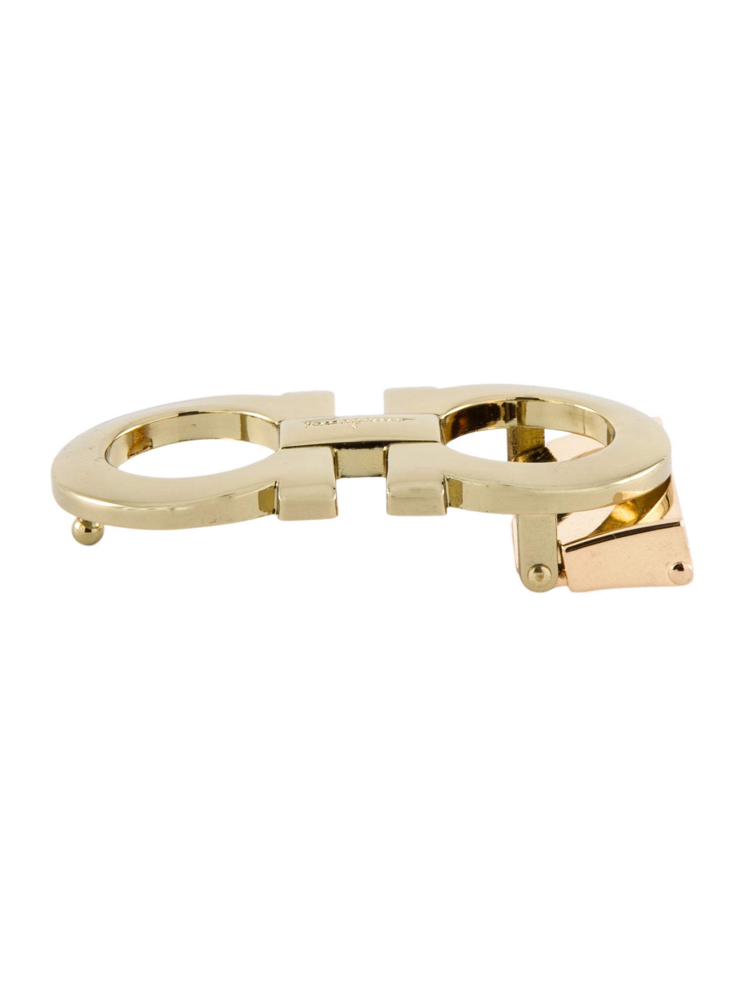 Ferragamo Gold Tone Belt Buckle