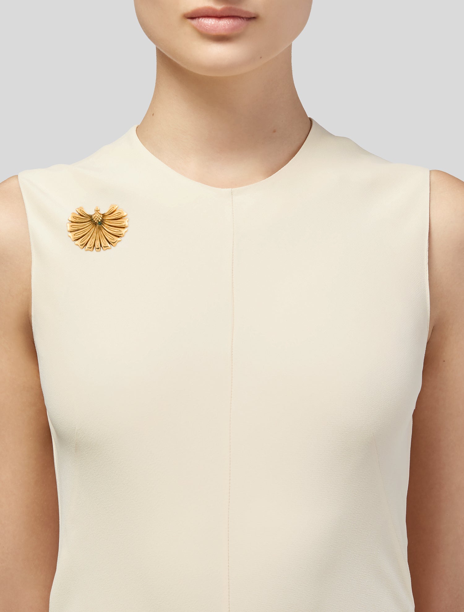 Ferragamo Shell Pin Brooch