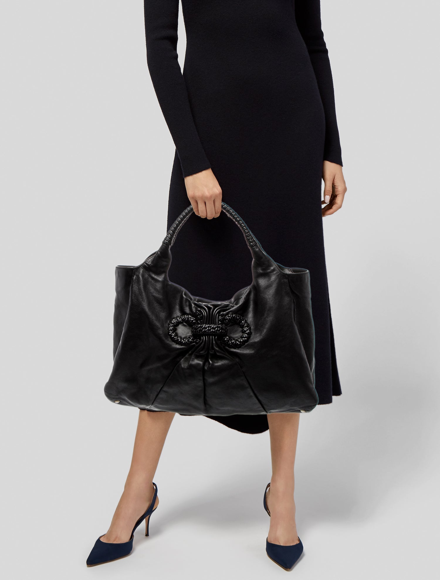 Salvatore Ferragamo Leather Hobo