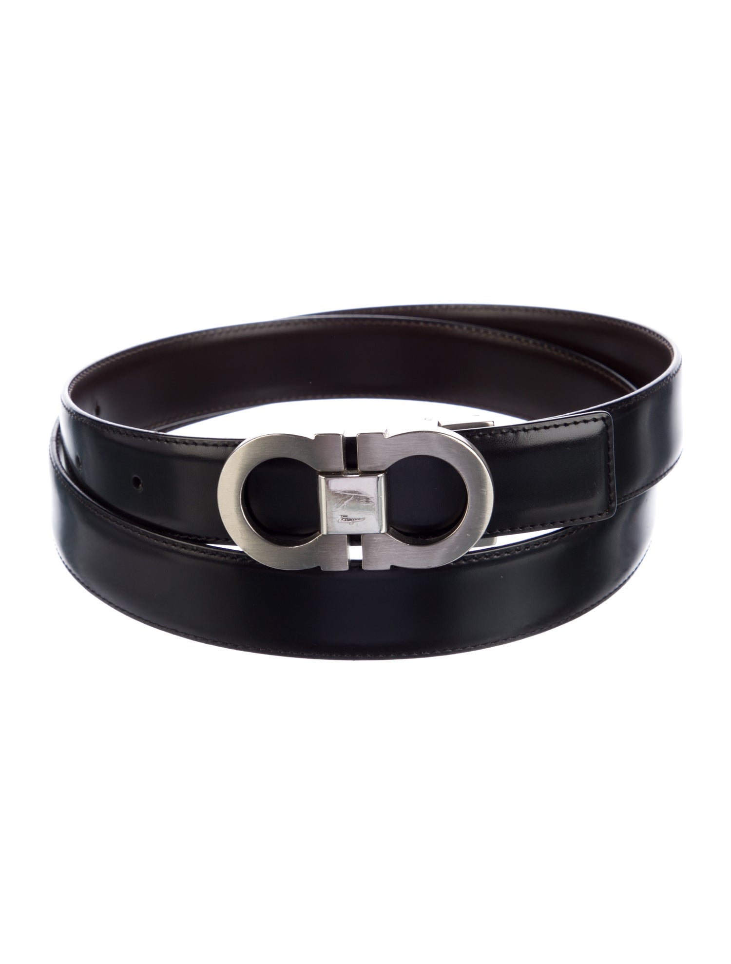 Ferragamo Skinny Leather Belt