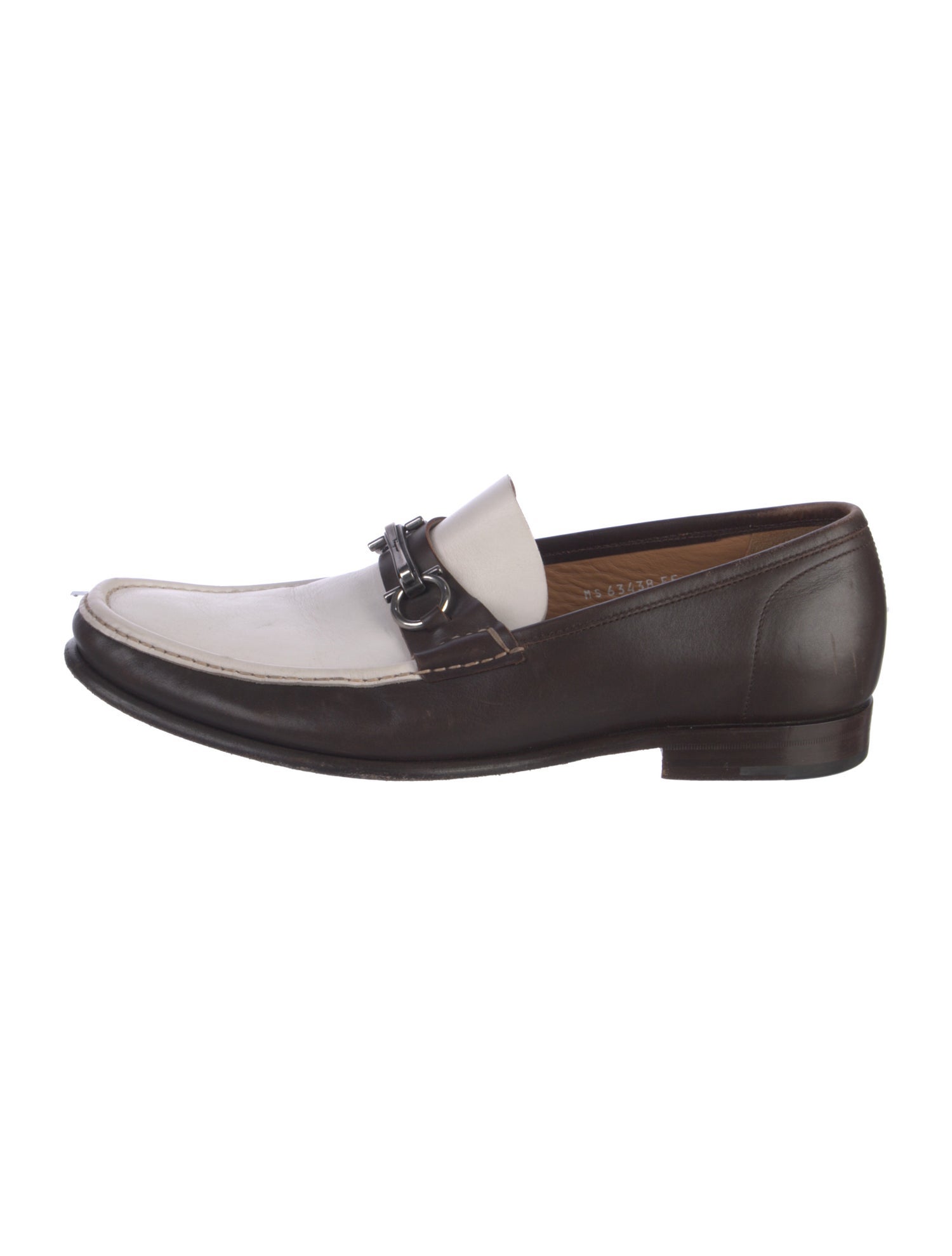 Ferragamo Gancini Logo Leather Loafers