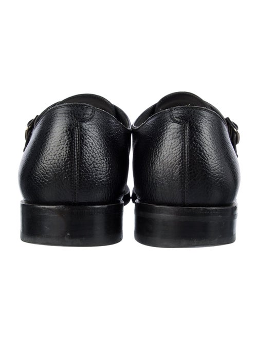 Salvatore Ferragamo Leather Monk Straps