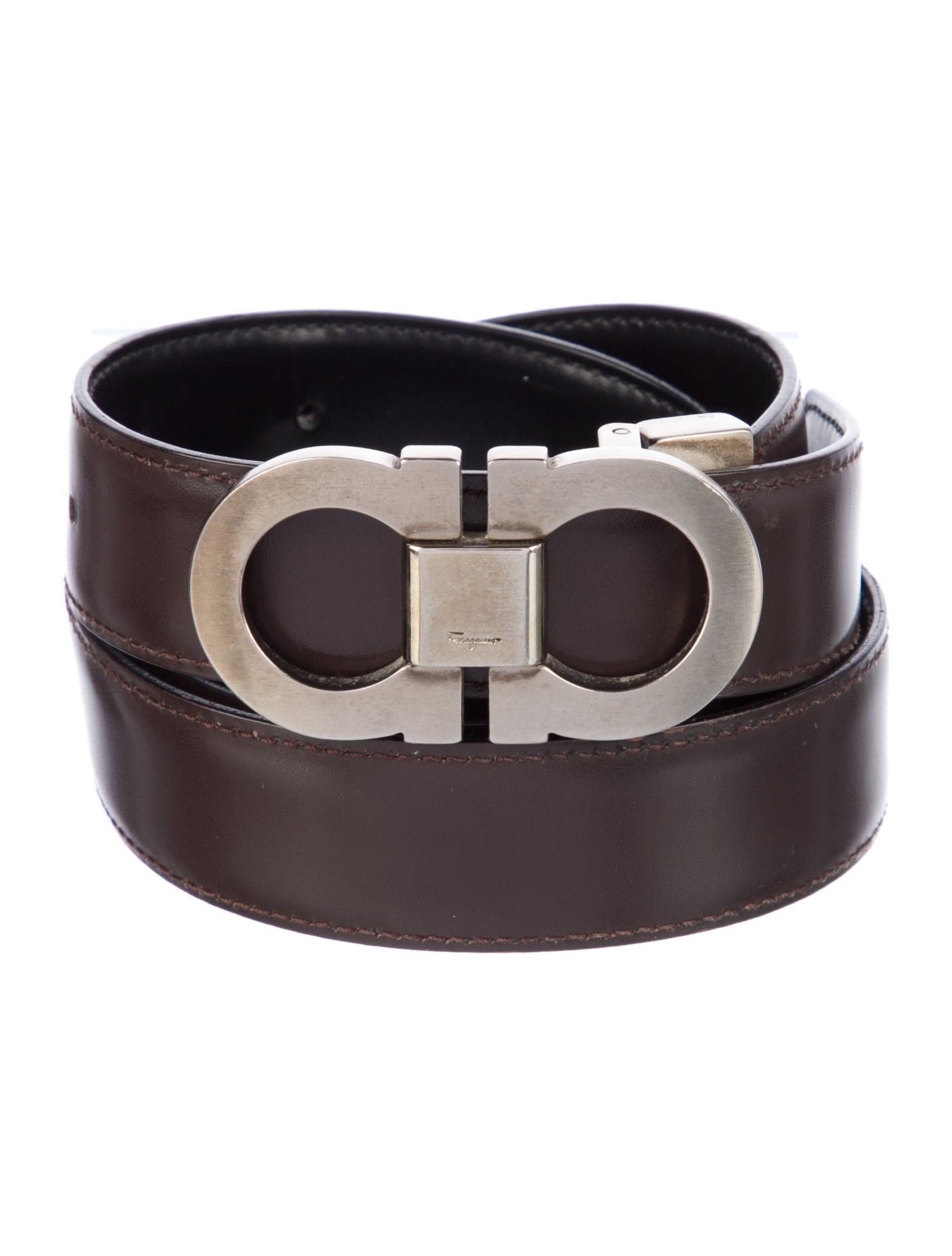 Ferragamo Gancini Logo Skinny Belt Kit