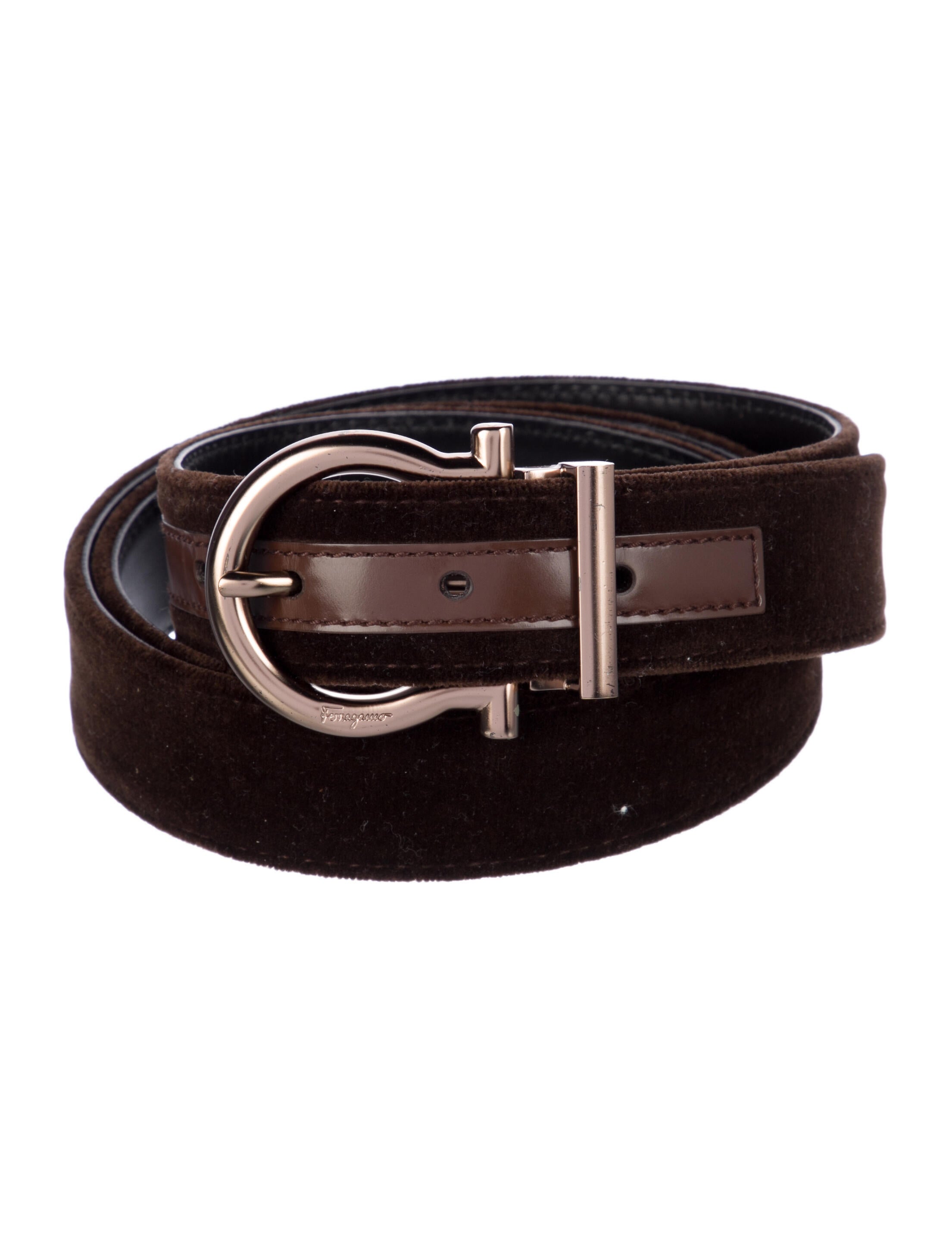 Ferragamo Velvet Waist Belt