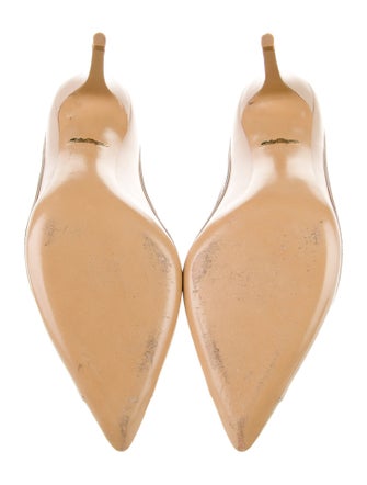 Ferragamo Leather Animal Print Pumps