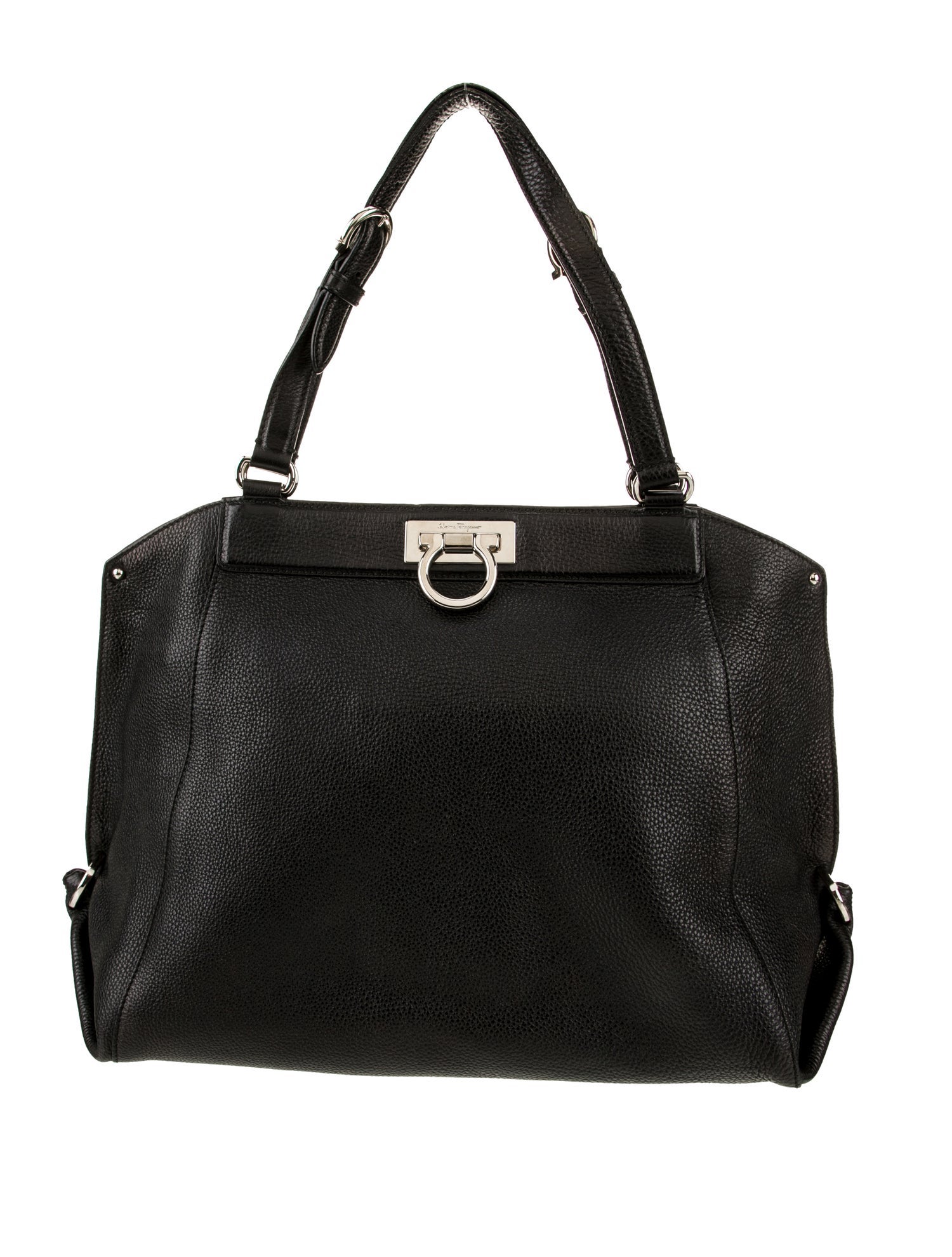 Ferragamo Leather Top Handle Bag