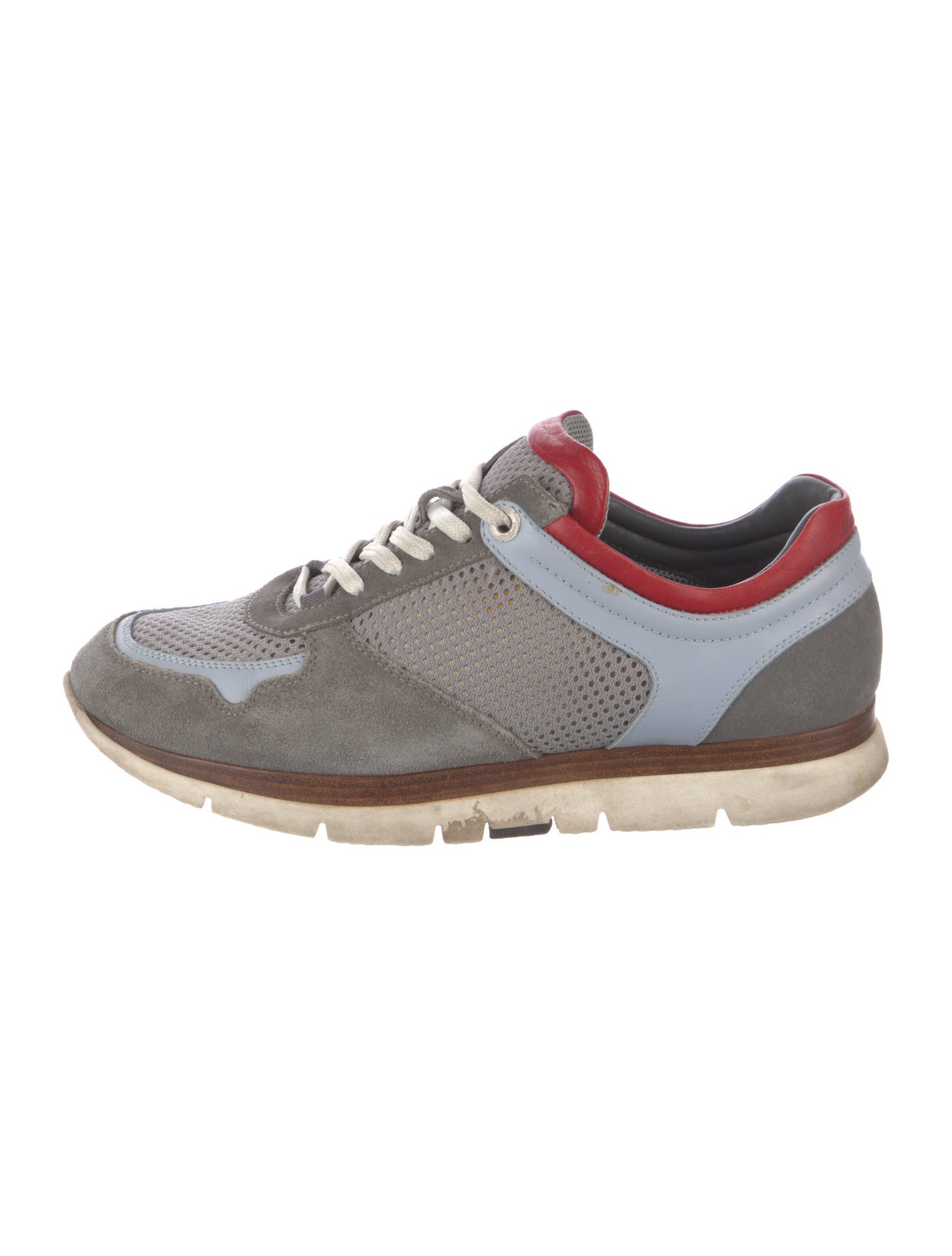Ferragamo Colorblock Pattern Athletic Sneakers